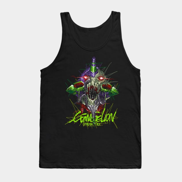 eva 01 scribble Tank Top by VisualNoise